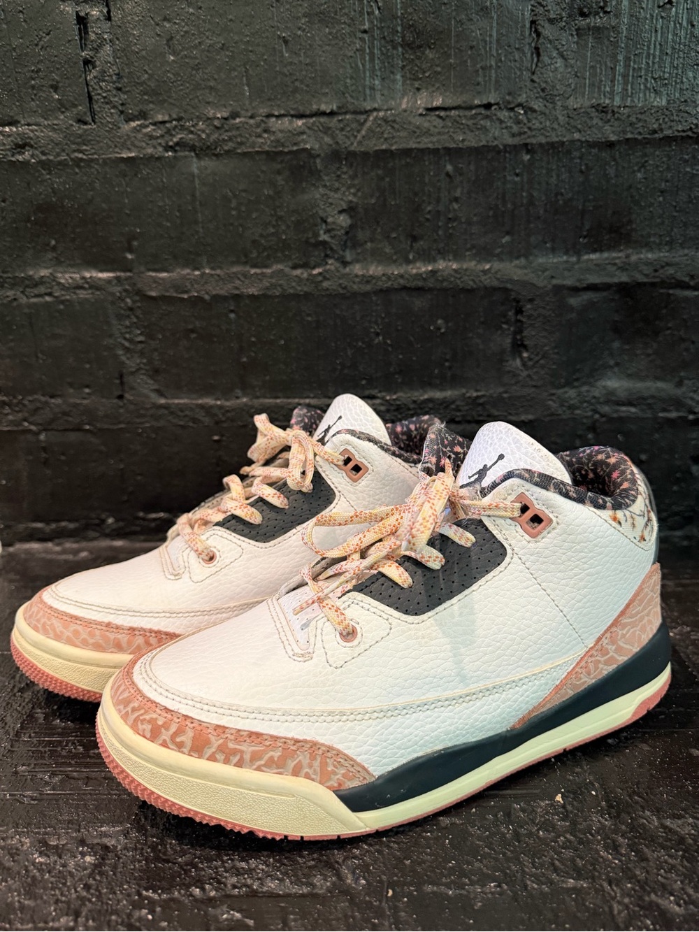 Jordan Kids White and Pink Neapolitan Mid-Top Sneakers
